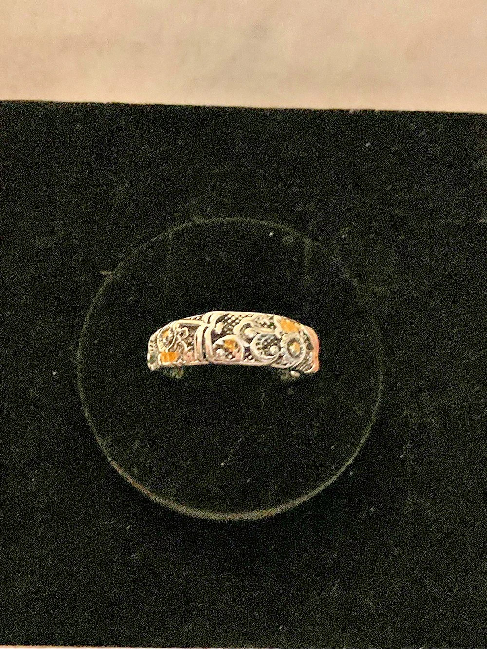 Engraved Two-Tone Ring - Picture 2 of 5